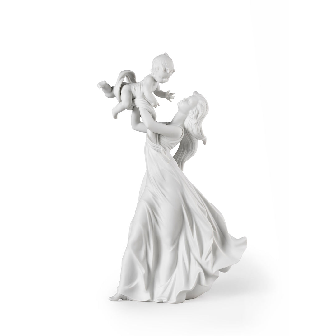 Lladro My Little Sweetie Mother Figurine. Matte White - 01009430