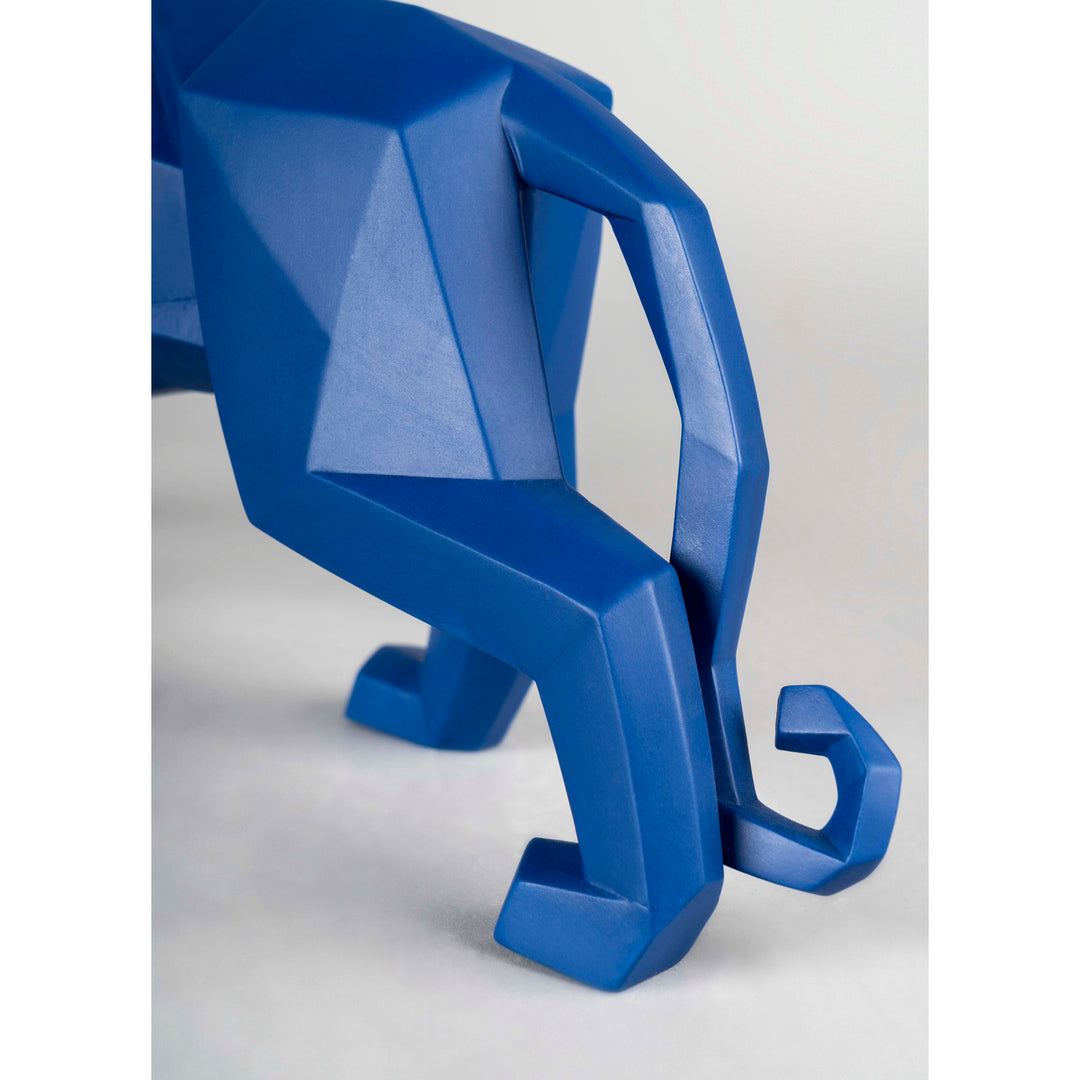 Image 5 Lladro Panther Figurine. Blue matte - 01009456