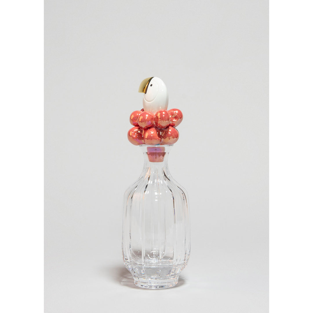 Image 6 Lladro Toucan Glass Bottle. Golden Luster - 01009464