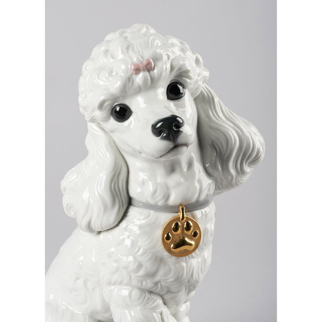 Image 4 Lladro Poodle with Mochis Dog Figurine - 01009472