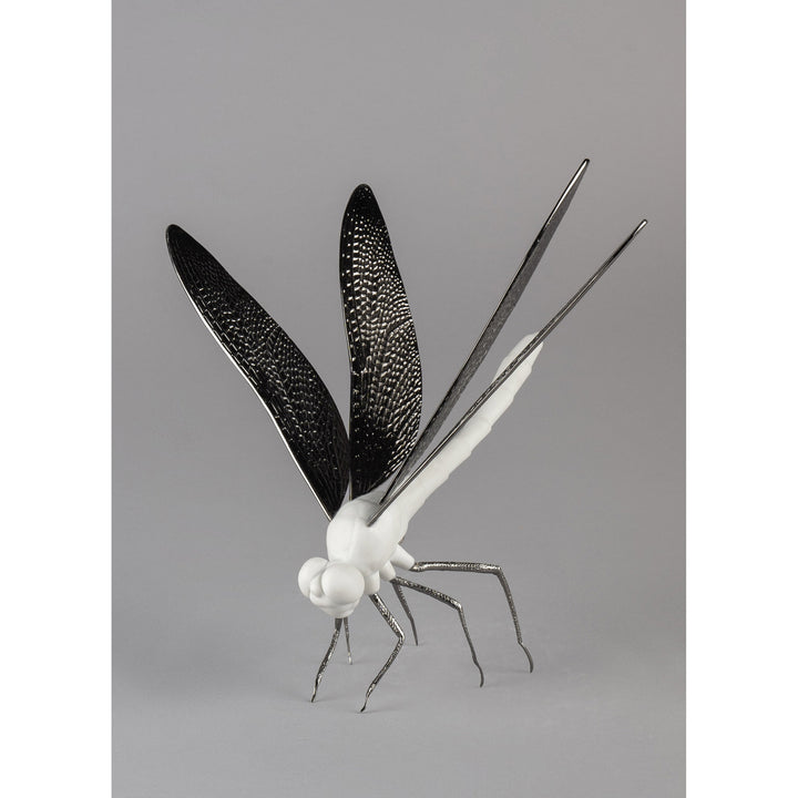 Image 5 Lladro Dragonfly Figurine. Matte White - 01009480
