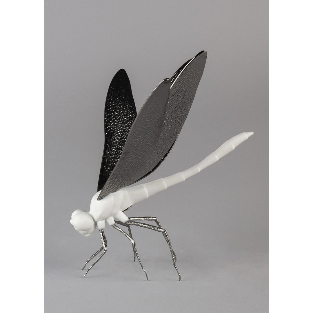 Image 6 Lladro Dragonfly Figurine. Matte White - 01009480