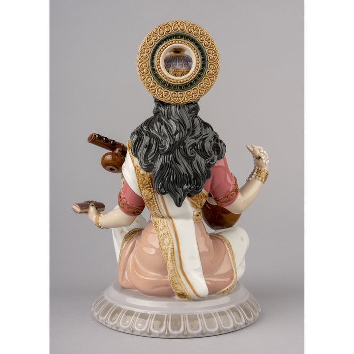 Image 7 Lladro Goddess Saraswati Figurine - 01009486