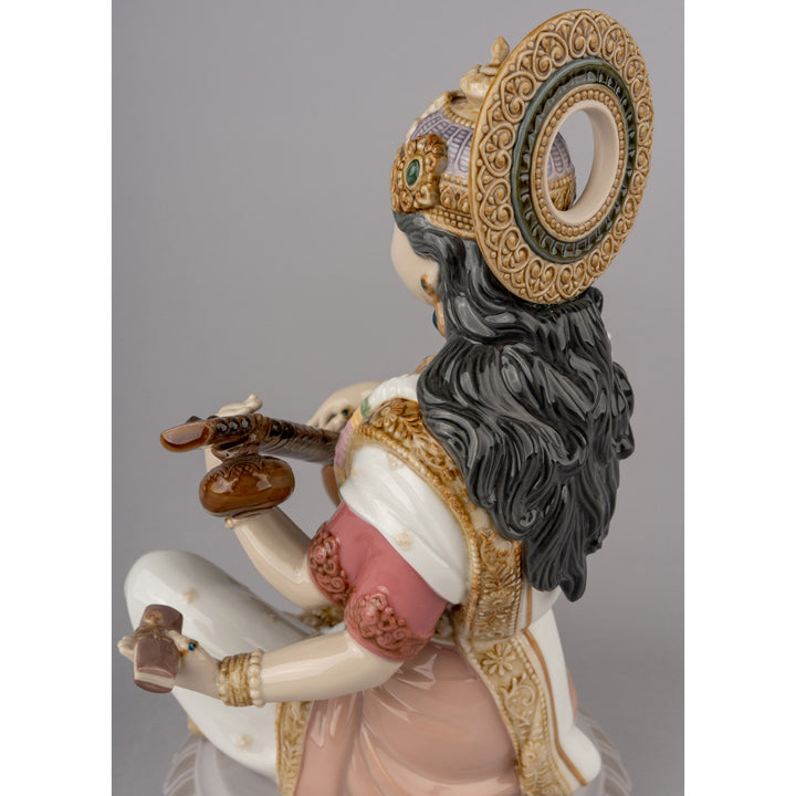 Image 8 Lladro Goddess Saraswati Figurine - 01009486