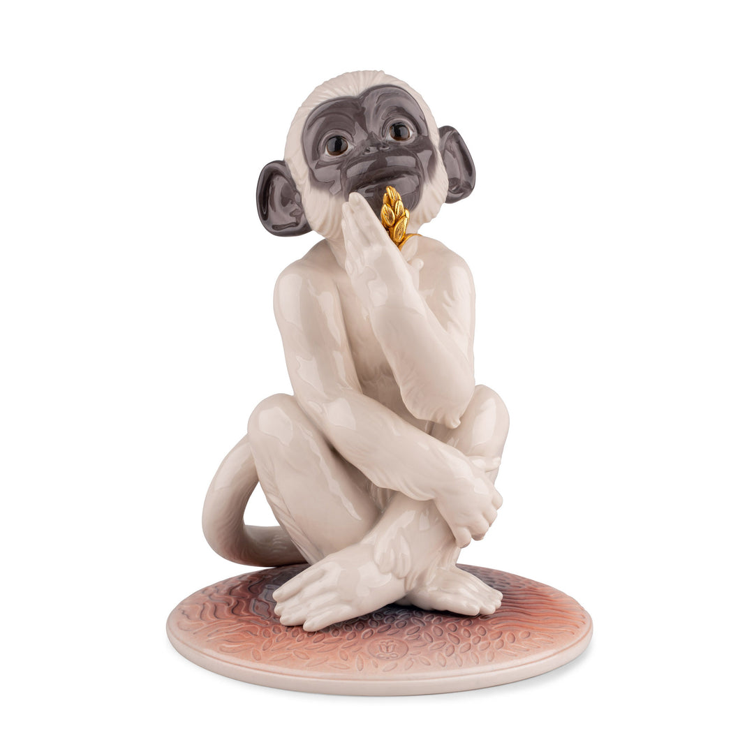 Lladro Little Monkey Figurine - 01009498