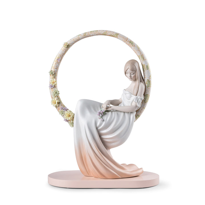 Lladro In her Thoughts Woman Figurine - 01009537