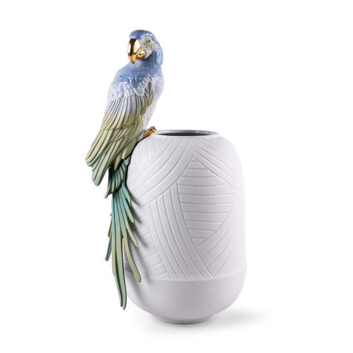 Lladro Macaw Bird Vase - 01009540