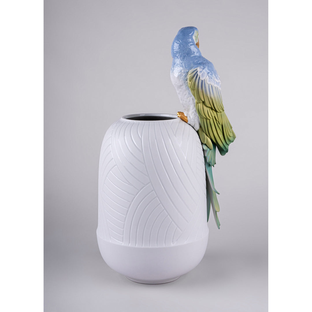 Image 5 Lladro Macaw Bird Vase - 01009540