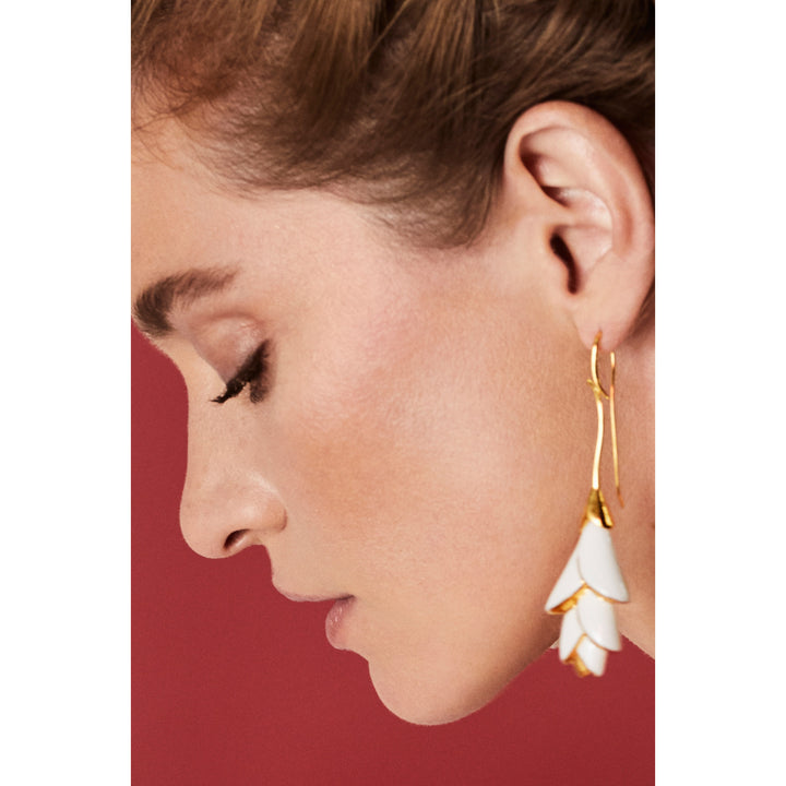 Image 2 Lladro Heliconia Long Earrings - 01010172