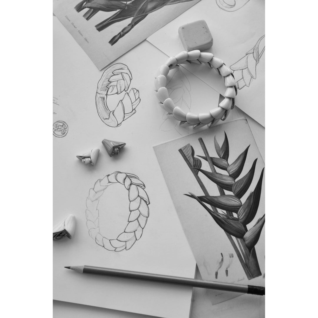 Image 5 Lladro Heliconia Pendant. Pink - 01010185