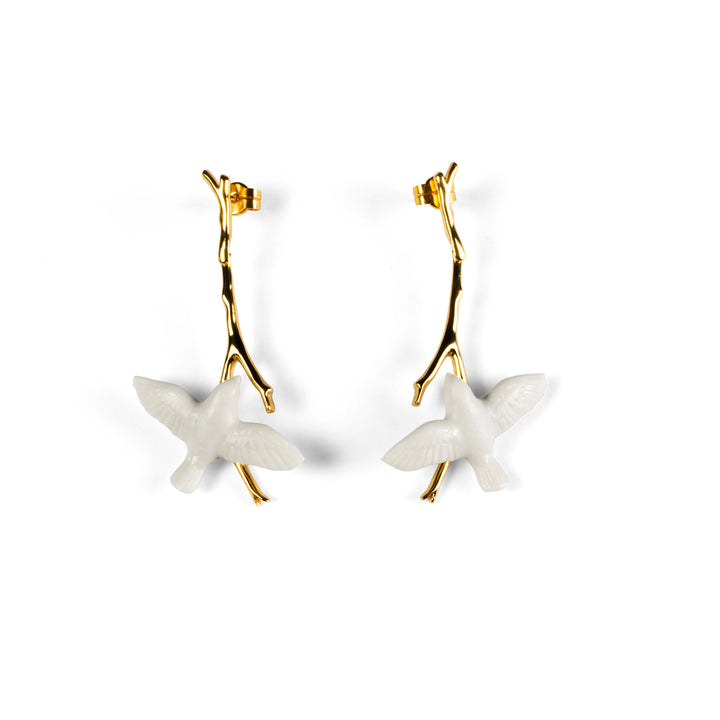 Lladro Magic Forest Long Earrings Type 613 - 01010214