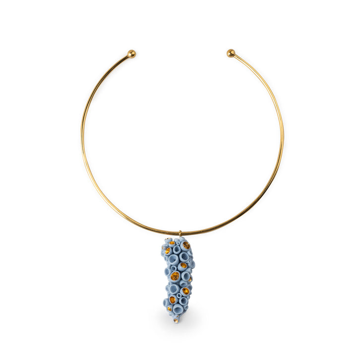 Lladro Golden Blue Reef Necklace - 01010234