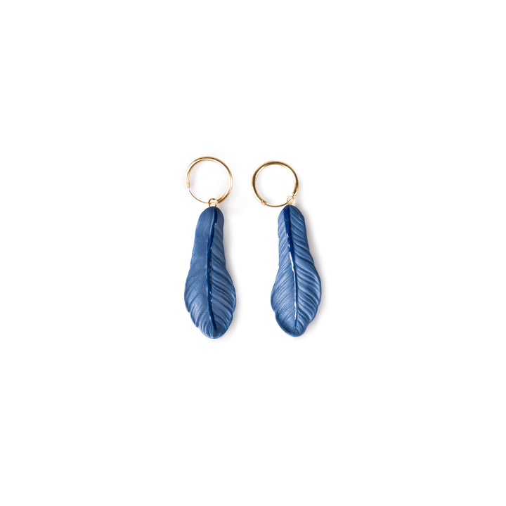 Lladro Paradise wings creole earrings - 01010266