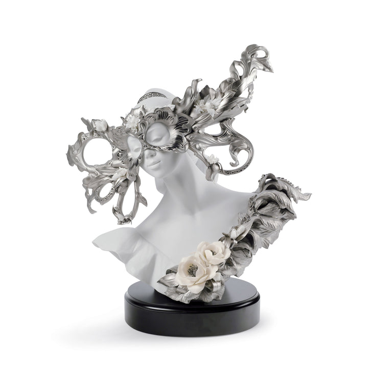 Lladro Carnival Fantasy Sculpture. Limited Edition. Silver Lustre - 01011891