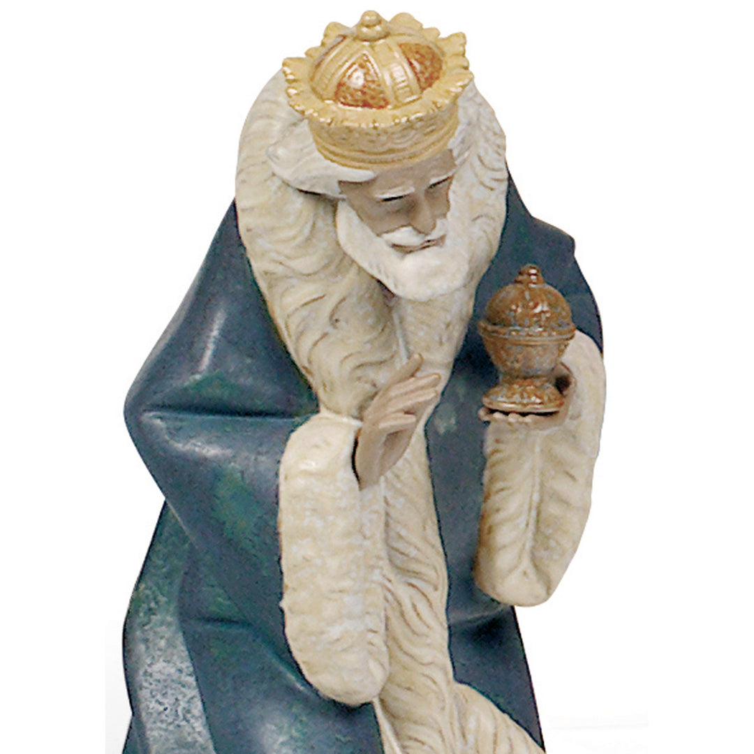 Image 2 Lladro Melchior Nativity Figurine. Gres - 01012278