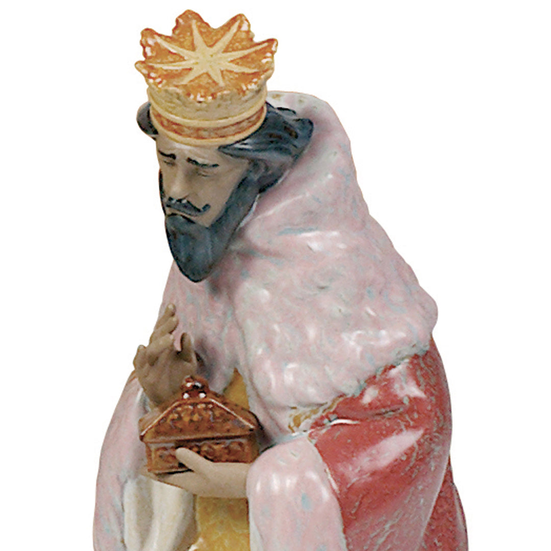 Image 2 Lladro Gaspar Nativity Figurine. Gres - 01012279