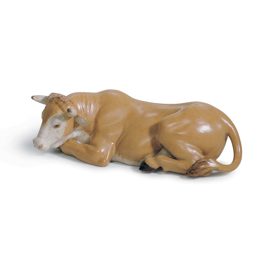 Lladro Ox Nativity Figurine. Gres - 01012281