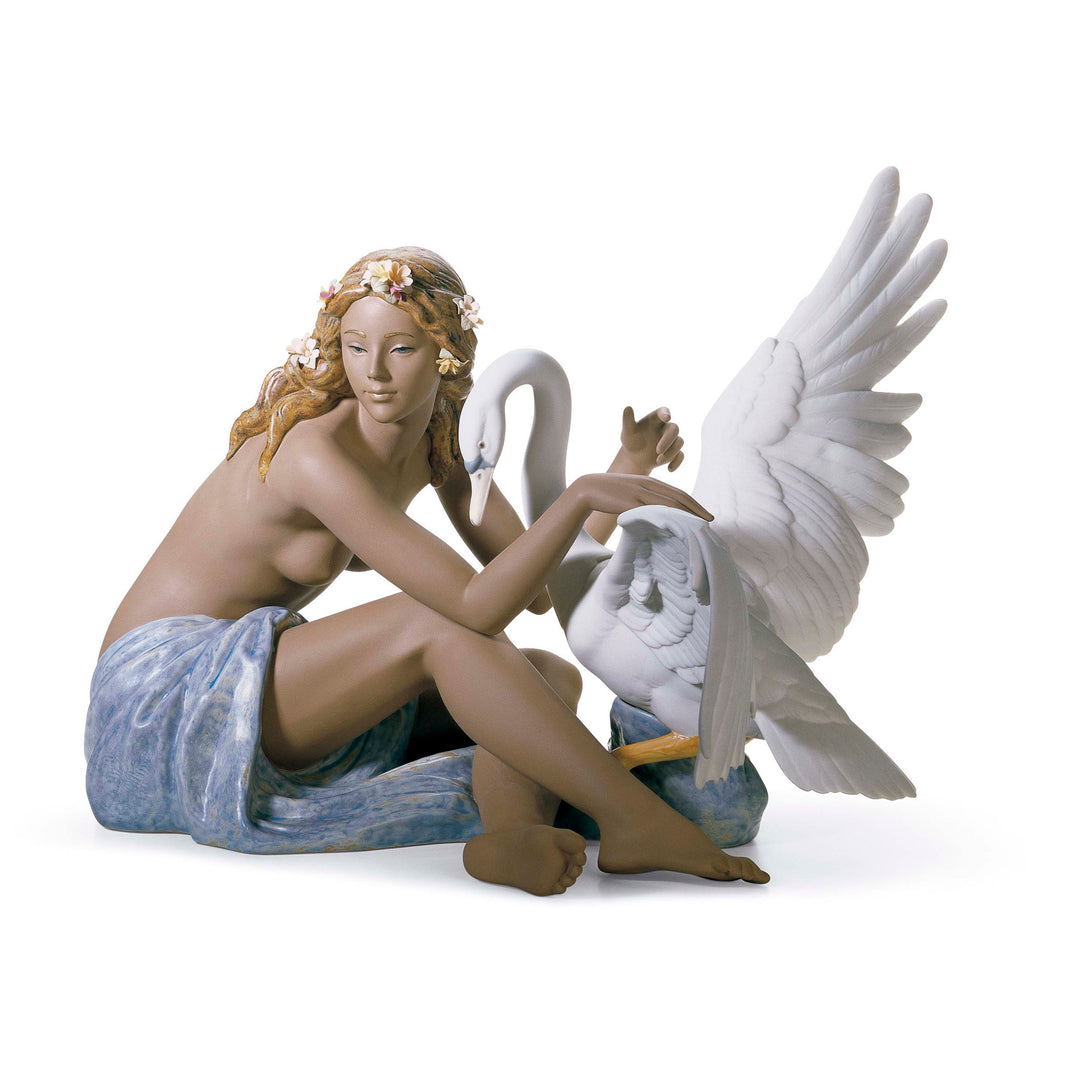 Lladro Leda and The Swan Figurine - 01012444