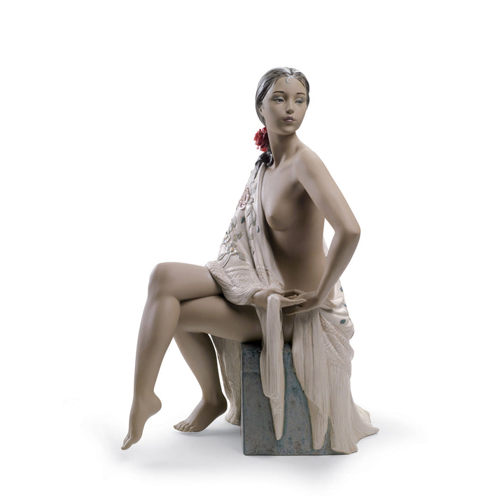 Lladro Nude with Shawl Woman Figurine - 01012536