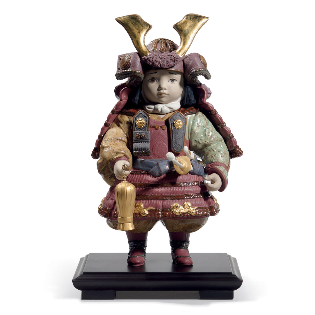 Lladro Warrior Boy Figurine. Golden Lustre. Limited Edition - 01013045