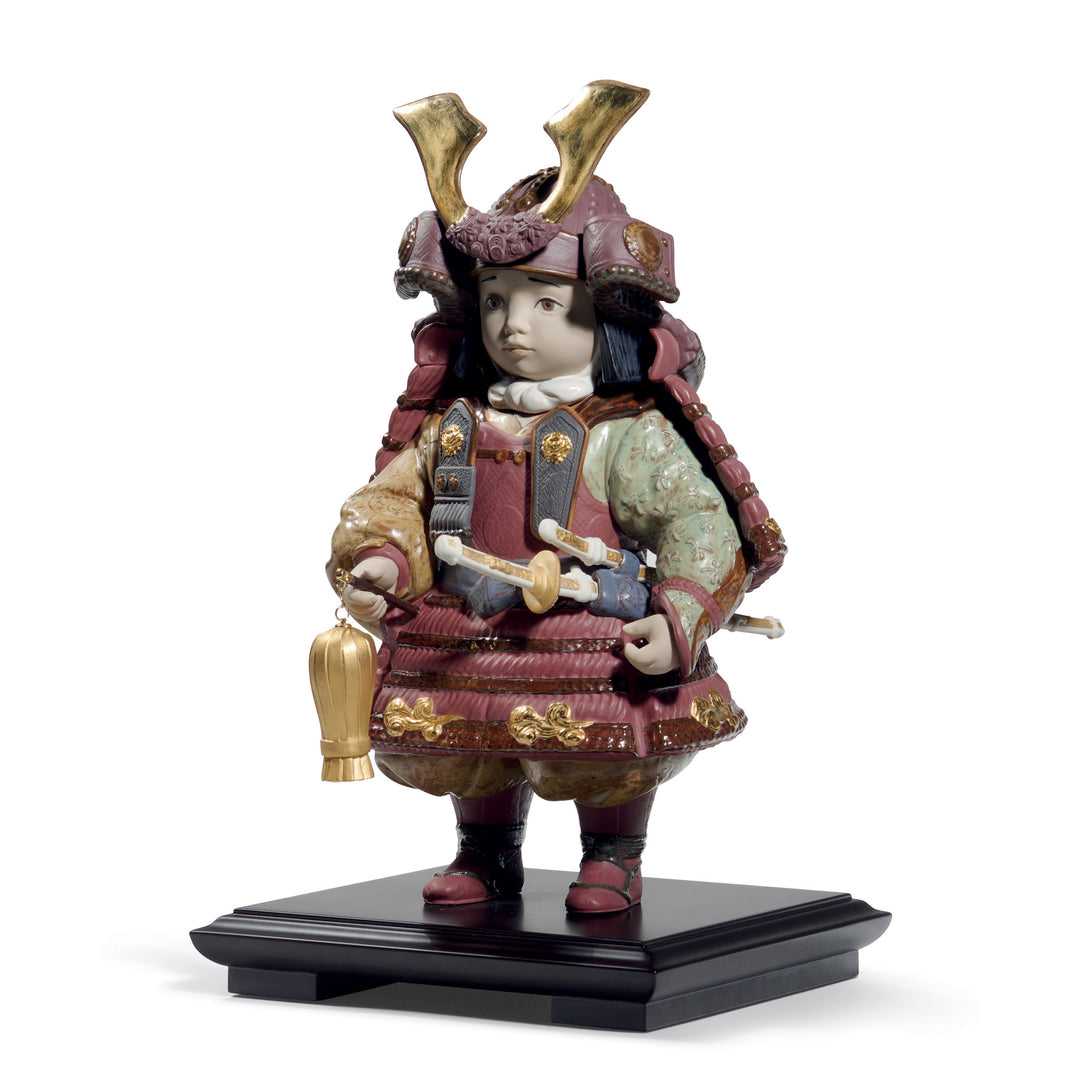 Image 2 Lladro Warrior Boy Figurine. Golden Lustre. Limited Edition - 01013045