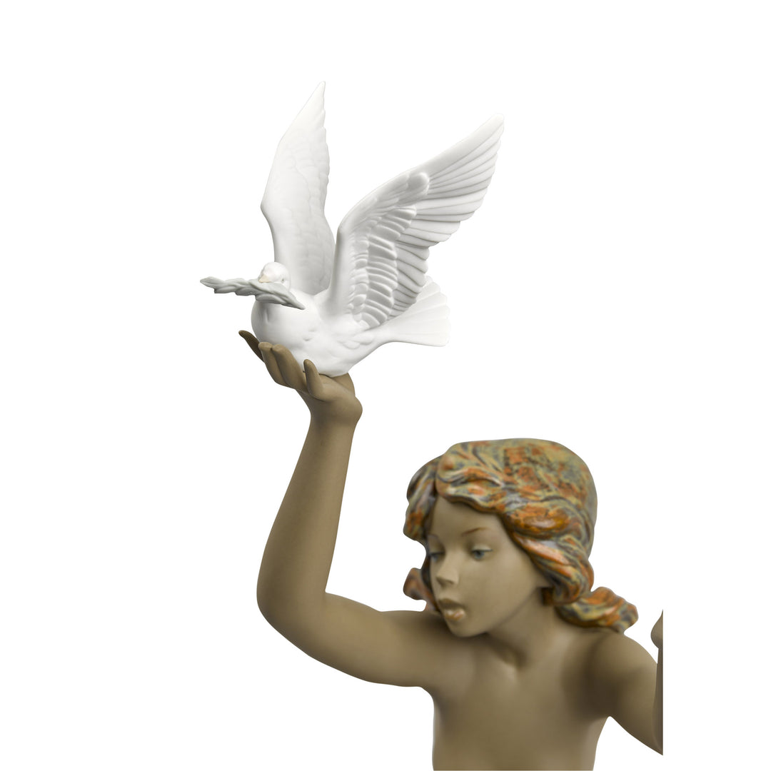 Image 2 Lladro Peace Offering Woman Figurine. Gres - 01013559
