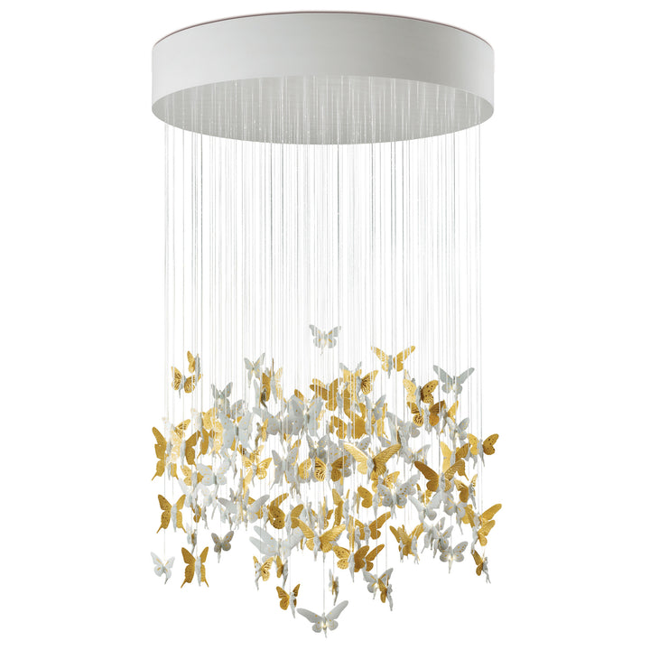 Lladro Niagara Chandelier. 1.35m. Golden Luster (US) - 01017244