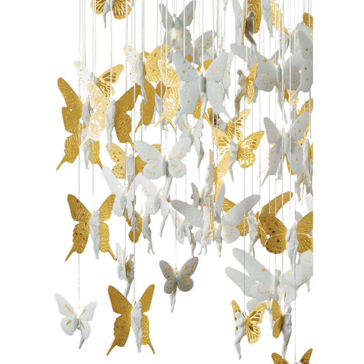 Image 3 Lladro Niagara Chandelier. 1.35m. Golden Luster (US) - 01017244