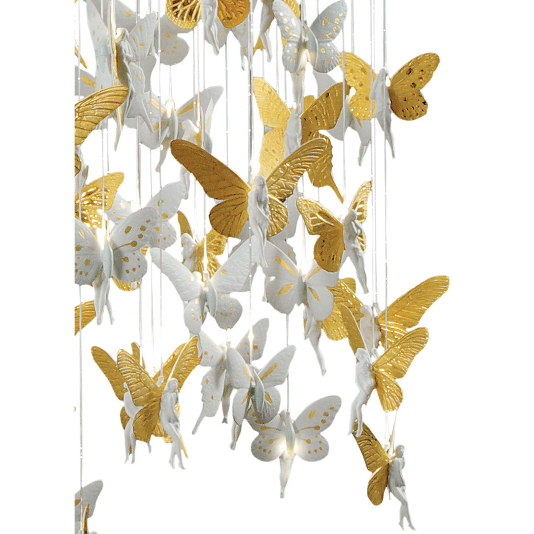 Image 4 Lladro Niagara Chandelier. 1.35m. Golden Luster (US) - 01017244