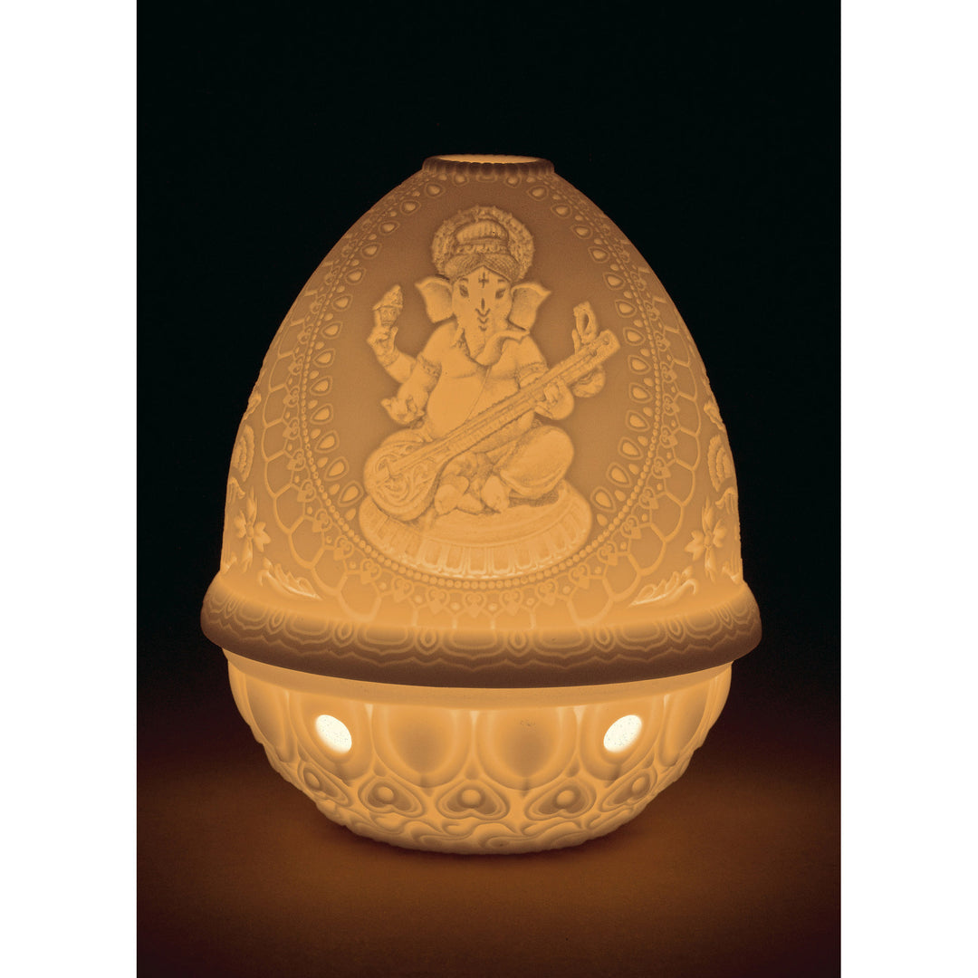 Image 2 Lladro Veena Ganesha Lithophane. Rechargeable Led - 01017391