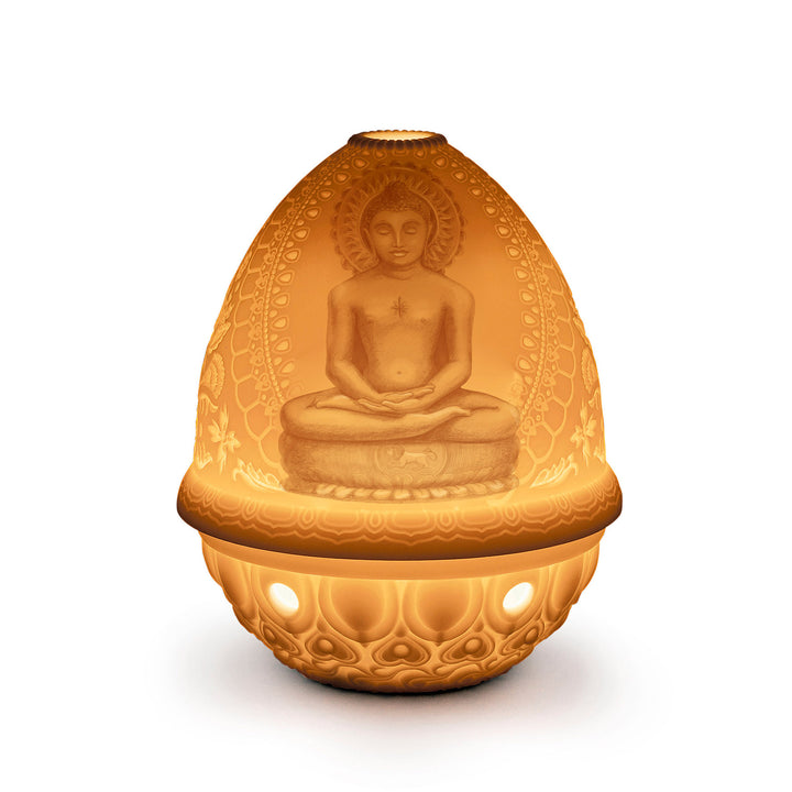 Lladro Lord Mahavira Lithophane. Rechargeable LED - 01017468
