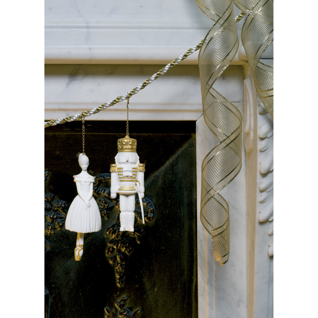 Image 2 Lladro Ballerina Christmas Ornament. Golden Lustre - 01018355