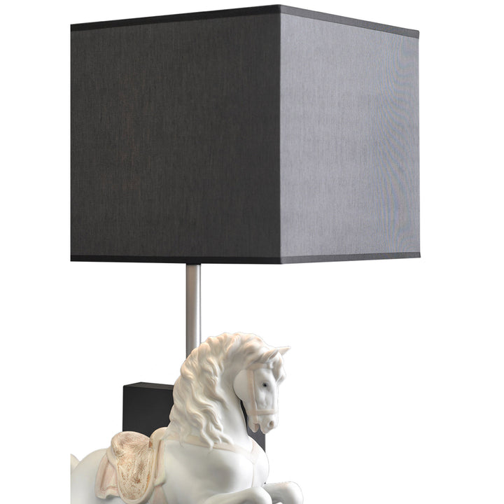 Image 2 Lladro Horse on Courbette Table Lamp (US) - 01023066