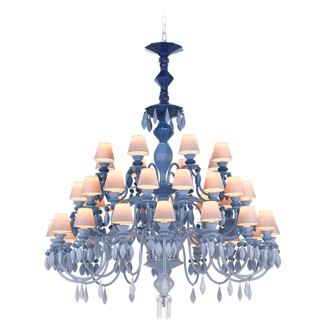 Lladro Belle de Nuit 40 Lights Chandelier. Blue (US) - 01023252