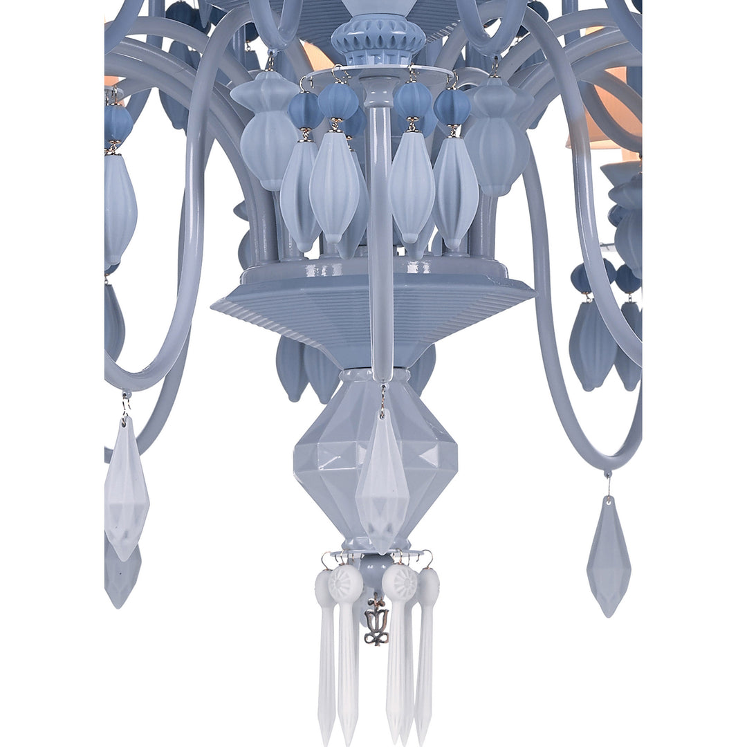 Image 4 Lladro Belle de Nuit 40 Lights Chandelier. Blue (US) - 01023252