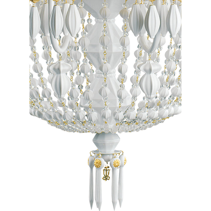 Image 4 Lladro Winter Palace 12 Lights Chandelier. Golden Luster (US) - 01023504