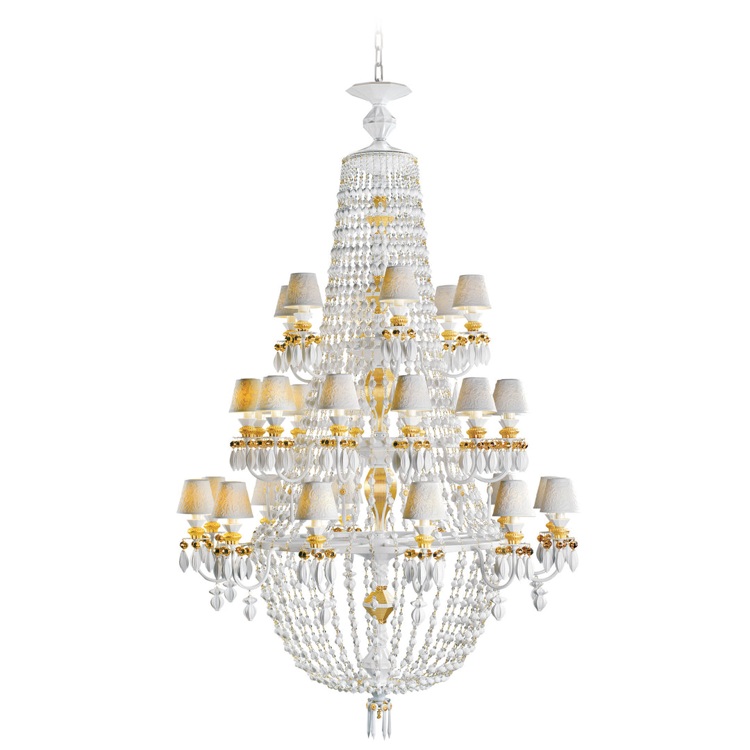 Lladro Winter Palace 30 Lights Chandelier. Golden Luster (US) - 01023522