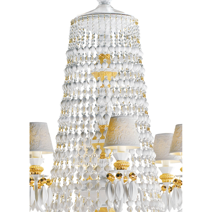 Image 2 Lladro Winter Palace 30 Lights Chandelier. Golden Luster (US) - 01023522