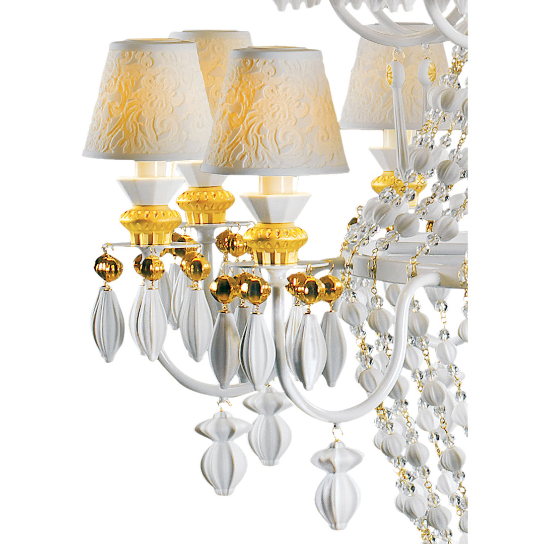 Image 3 Lladro Winter Palace 30 Lights Chandelier. Golden Luster (US) - 01023522