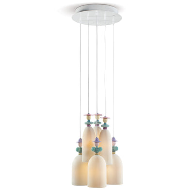 Lladro Mademoiselle 6 Lights Gathering in The Lawn Ceiling Lamp (US) - 01023558
