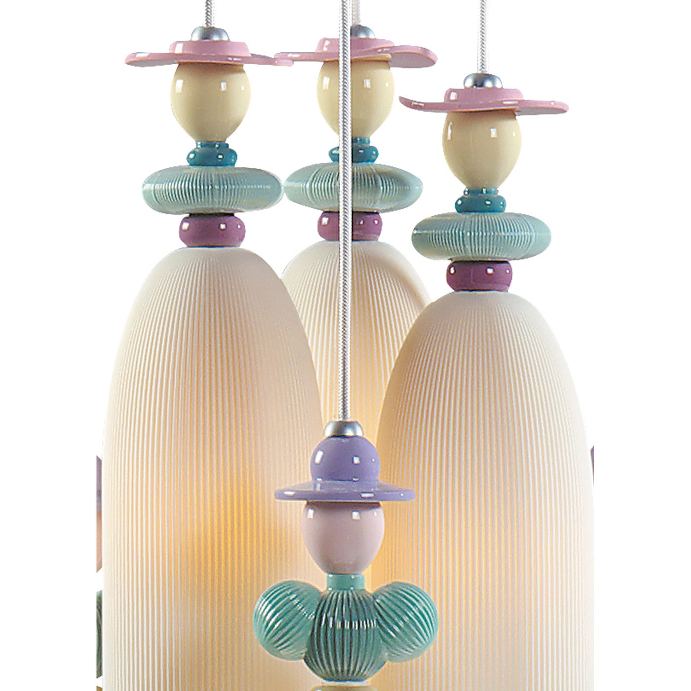 Image 3 Lladro Mademoiselle 6 Lights Gathering in The Lawn Ceiling Lamp (US) - 01023558