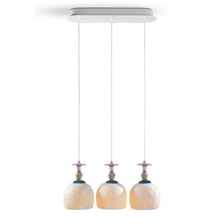 Lladro Mademoiselle Lineal Canopy 3 Lights Gazing at The Ocean Ceiling Lamp (US) - 01023561