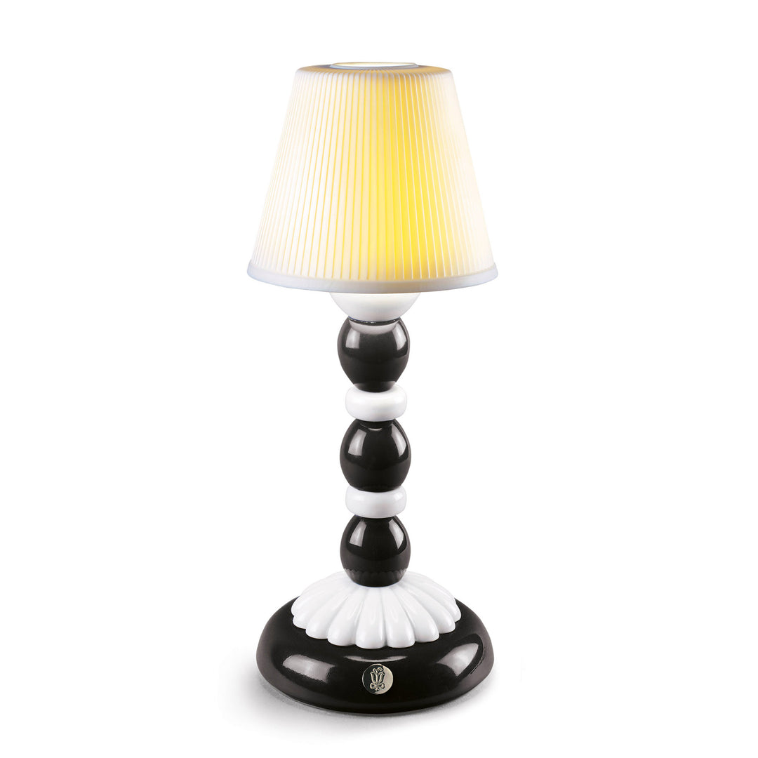 Lladro Palm Firefly Table Lamp. Black and White - 01023763