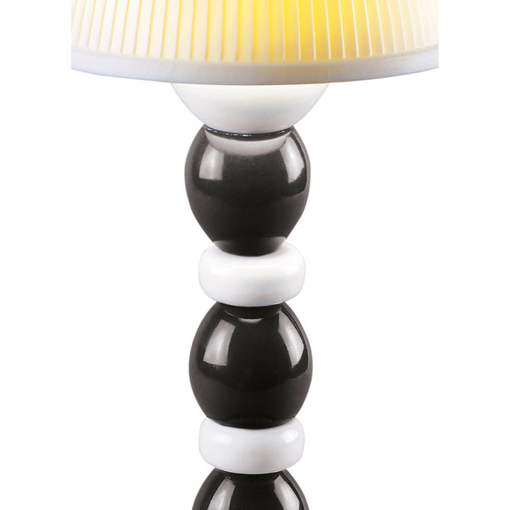 Image 2 Lladro Palm Firefly Table Lamp. Black and White - 01023763