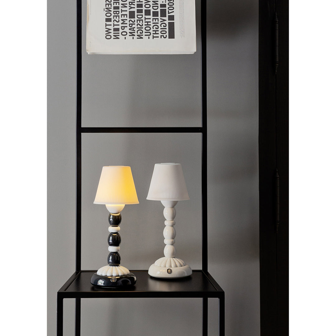 Image 5 Lladro Palm Firefly Table Lamp. Black and White - 01023763