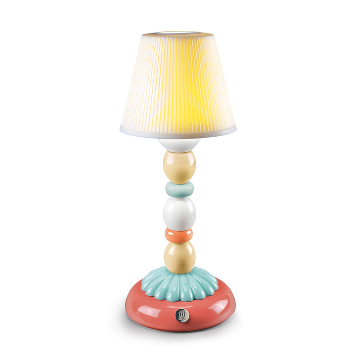 Lladro Palm Firefly Table Lamp. Pale Blue - 01023764