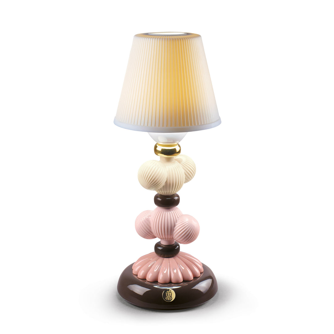 Lladro Cactus Firefly Golden Fall Table Lamp. Pink - 01023794