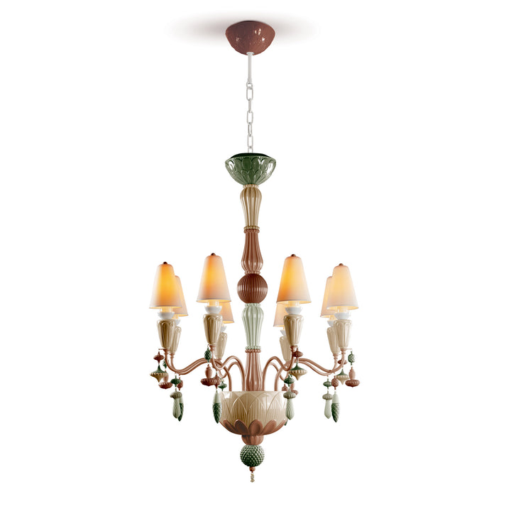 Lladro Ivy and Seed 8 Lights Chandelier. Spices (US) - 01023805