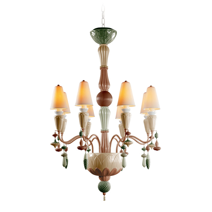 Image 2 Lladro Ivy and Seed 8 Lights Chandelier. Spices (US) - 01023805