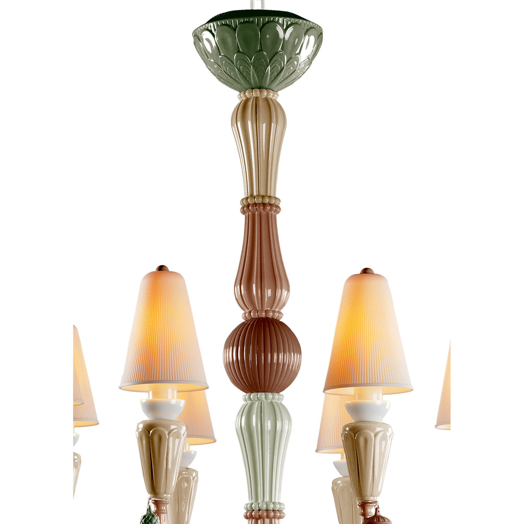 Image 3 Lladro Ivy and Seed 8 Lights Chandelier. Spices (US) - 01023805